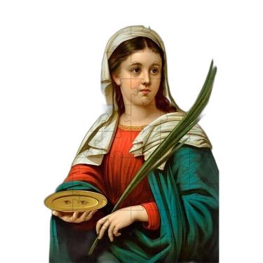 Imagem de Quebra-Cabeça Religiosas De Deus Santa Luzia De 300 Peças