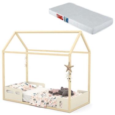 Imagem de Mini Cama Montessoriana Liv Off White Natural Com Colchão - Matic