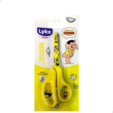 Imagem de Tesoura Escolar Infantil Turma da Mônica Lyke Ponta Arredondada 13cm P