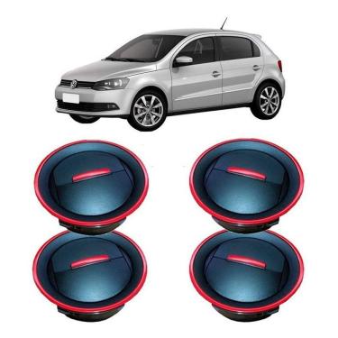Imagem de Kit Tela Grade Difusor Ar Gol Voyage Sav G4 G5 G6 Vermelho