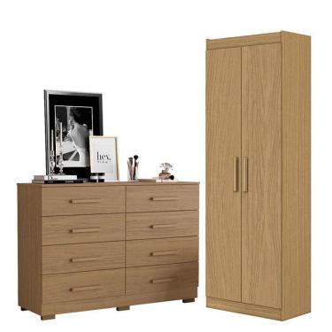 Imagem de Cômoda 8 Gavetas 2014148 E Armário Multiuso 2000191 Atacama - Aramóveis