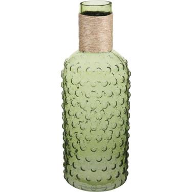 Imagem de Dijon Garrafa Decorativa 35X13X13Cm Vidro Verde