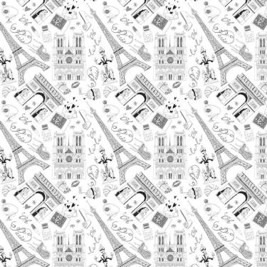 Imagem de Papel De Parede Paris Preto E Branco Autocolante Sala Quarto