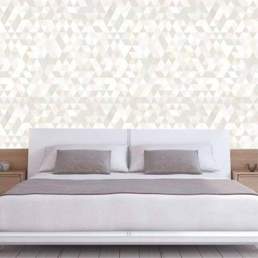 Imagem de Papel De Parede Geométrico Losango Claro Autocolante Lavável