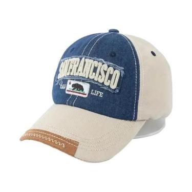 Imagem de Boné de beisebol moderno de algodão envelhecido com letras bordadas  C