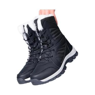Imagem de Botas De Inverno Masculinas Para Neve, Antiderrapantes, Quentes, Com F