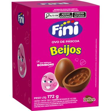 Imagem de Ovo de Páscoa Delice Chocolate ao Leite 172g Recheado com Fini Beijos
