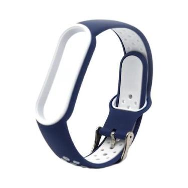 Imagem de Pulseira De Silicone Bicolor Para Xiaomi Mi Band 5 4 3 6 - Bracelete D
