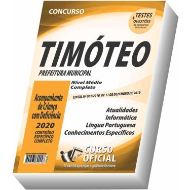 Imagem de Apostila Timóteo - Acompanhante De Criança Com Deficiência