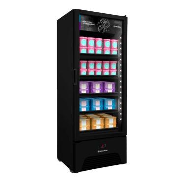 Imagem de Refrigerador Vertical Metalfrio 581 Litros VF50AH, Frost Free, Porta de Vidro, Preto, 220V