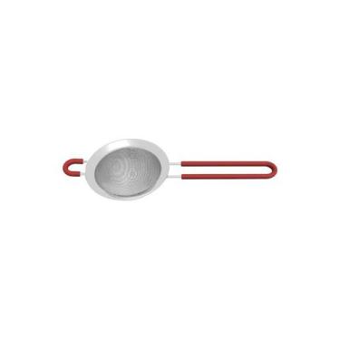 Imagem de Peneira Tramontina Softta em Aço Inox com Cabo de Polipropileno Vermel