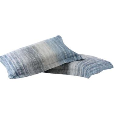 Imagem de Jogo De Cama Queen Corttex Cetim 300 Fios Mykonos Azul