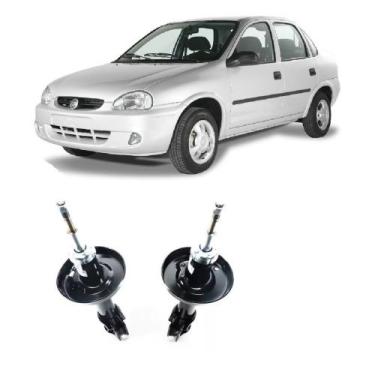 Imagem de Par de Amortecedor Corsa Sedan Dianteiro 1999 Até 2002 Wind 10 - Triau