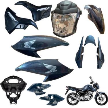 Imagem de Kit Carenagem Cg Fan 160 Modelo 2022 / 2023 Completo - Sportive, CINZA