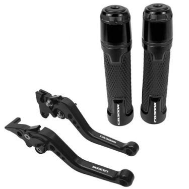 Imagem de Kit Manete Manopla Esportivo Cb300r Gravado A Laser - Special Levers, 