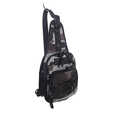 Imagem de Mochila Transversal 5L Camuflada Keuven 2202, Cinza