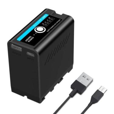 Imagem de Bateria NP-F990T para Filmadora Led com USB Power Bank 7.800mAh - Miro