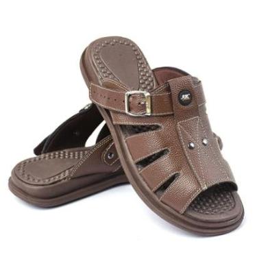 Imagem de Sandália Chinelo Couro Masculino-Masculino