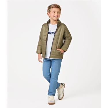 Imagem de Jaqueta Puffer Infantil em Microfibra Trick Nick Verde, 1, Verde