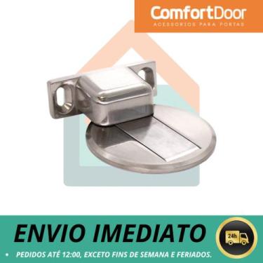 Imagem de Trava Prendedor Batetor Fixador de Porta Magnético Slim Material aço i