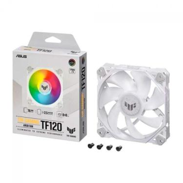 Imagem de Cooler para Gabinete TUF Gaming TF120 White ARGB 120MM com Fluxo de Ar