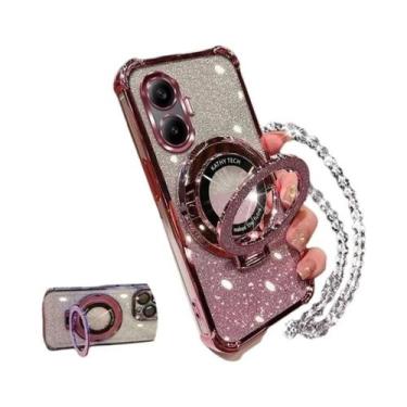 Imagem de Capa De Telefone Rosa Brilhante Com Airbag Para Xiaomi POCO F7 M7 F7 p