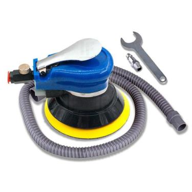 Imagem de Lixadeira Pneumática Orbital Com Aspirador Pó Base Lixa 6" - Rotta 376