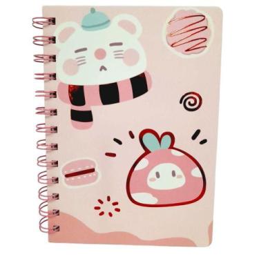 Imagem de Agenda Espiral Anotações 80 Páginas Animais Capa 3 - Quanhe