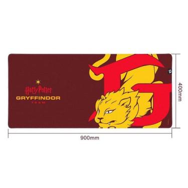 Imagem de Mousepad Gamer Redragon X Harry Potter Gryffindor, 900x400x4mm, Vermel