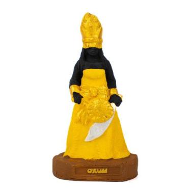 Imagem de Escultura Orixá Oxum Amarela 10 cm em Resina - Lua Mística - 100% Orig