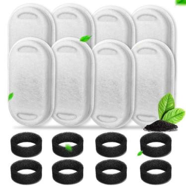 Imagem de Filtros de fonte de água Cat NautyPaws, pacote com 8, para fonte de 2 