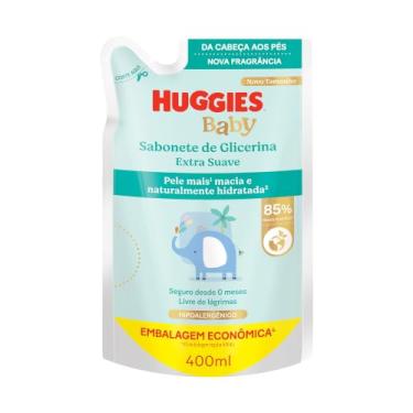 Imagem de Sabonete Líquido Glicerina Huggies Extra Suave Refil 400 ml