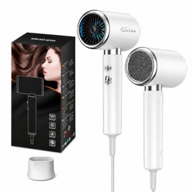 Imagem de Secador de Cabelo Profissional 2000W 127V 110V Turbo Ionic Silenciosoc com Difusor Pequeno Portátil para Viagens 37H (110V)