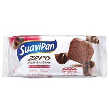 Imagem de Bolo sobremesa Zero açúcar 250gr Sabor Chocolate Suavipan