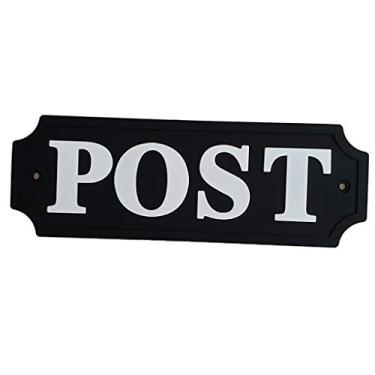 Imagem de LOVIVER Placa de parede de placa de porta de PVC flexível para aviso de caixa de correio de jardim A