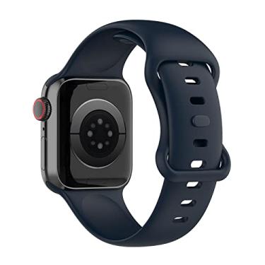 Imagem de Pulseira Sport Borboleta compatível com Apple Watch 41mm 40mm 38mm - Marca LTIMPORTS (Azul Escuro [Tam. P])