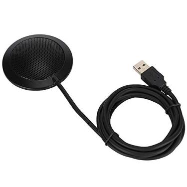 Imagem de Microfone Wendry omnidirecional, captador USB omnidirecional de 360 graus, microfone de malha de metal para reuniões de mesa, Plug and Play, alta sensibilidade, forte compatibilidade