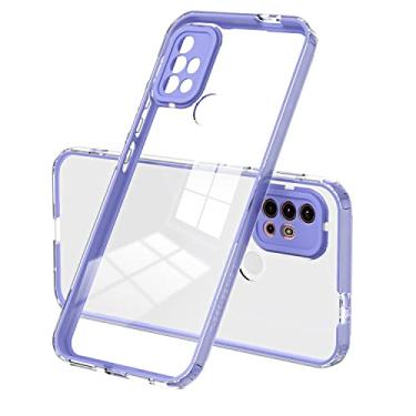 Imagem de Capas de telefone Caso claro compatível com Motorola Moto G30/G10/G20, Caixa de telefone transparente de corpo inteiro, capa de telefone protetora esbelta projetada por uma caixa de absorção de choque