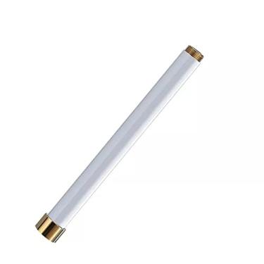 Imagem de 1pcs Tubo estendido torneira de chuveiro pode estender o material de latão do chuveiro tubo preto ouro, branco redondo