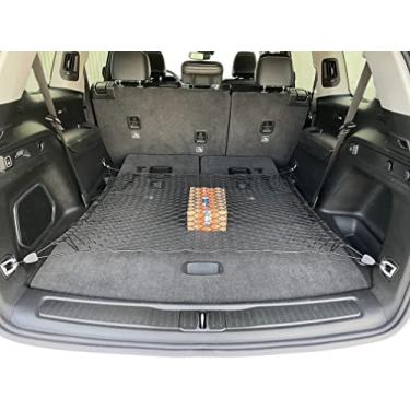 Imagem de TN TrunkNets Inc Rede de carga de malha estilo porta-malas para Jeep Grand Cherokee L Long 2021-2023 acessórios de carro - Organizadores e armazenamento de porta-malas premium - Organizador de