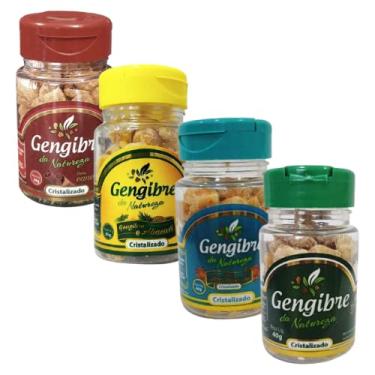 Imagem de Kit 4 Unidades Sortidas de Gengibre Cristalizado