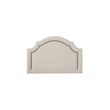 Imagem de Cabeceira Solteiro Luxo 90X60 Off White Tachas Fumê