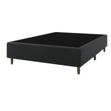 Imagem de Base Cama Box para Colchão Casal 138x188cm Malala Preto Umaflex