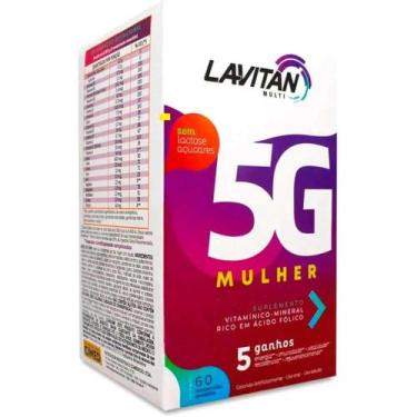 Imagem de Suplemento Vitamínico Lavitan 5G Mulher 60 Comp - Cimed