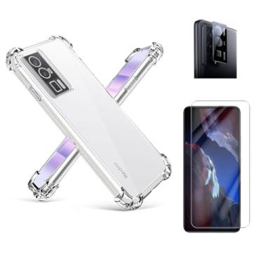 Imagem de Capa Capinha Anti Impacto + Película de Cerâmica 9D + Película Câmera Compatível Com Poco F5 Pro 5G - (Hard Glass Store)