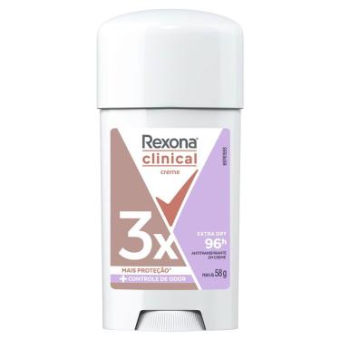 Imagem de Desodorante Rexona Clinical Extra Dry Women Stick Antitranspirante 96h 58g