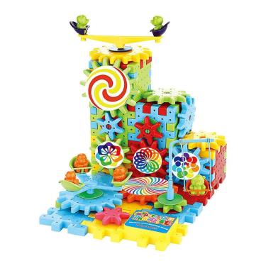 Imagem de Variedade elétrica infantil: blocos de construção montados, 