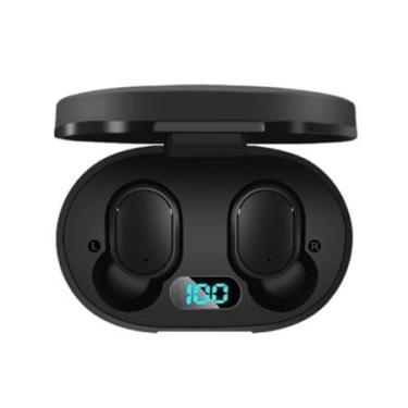 Imagem de Kit Fone de ouvido sem fio E6s e A6s bluetooth 5.0 tws preto + suporte para celular