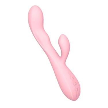 Imagem de Vibrador Feminino de Dupla Estimulação Coelho, Massageador Erótico Ponto G e Clitóris Brinquedos Sexuais 10 Velocidades 2 em 1 Estimulador Erótico (Rosa)