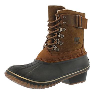 Imagem de Sorel Bota feminina de inverno elegante Lace II cano médio, Alce/Urso pardo, 6